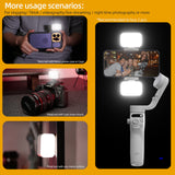 Selfie Ring Light OM Fill Light for DJI OSMO Mobile 6/OM 5/OM SE/OM4 SE/Insta360 Flow,Magnetic Fill Light Compatible with DJI Osmo and All Brands of Gimbal Stabilizer