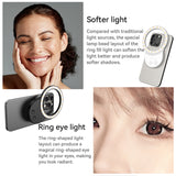 Rechargeable Selfie Light & Phone Light Clip for iPhone - Phone LED Light with Adjustable Brightness, Perfect for Selfies, Makeup, TikTok, Live Streaming & Video Conferencing