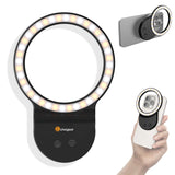 Rechargeable Selfie Light & Phone Light Clip for iPhone - Phone LED Light with Adjustable Brightness, Perfect for Selfies, Makeup, TikTok, Live Streaming & Video Conferencing