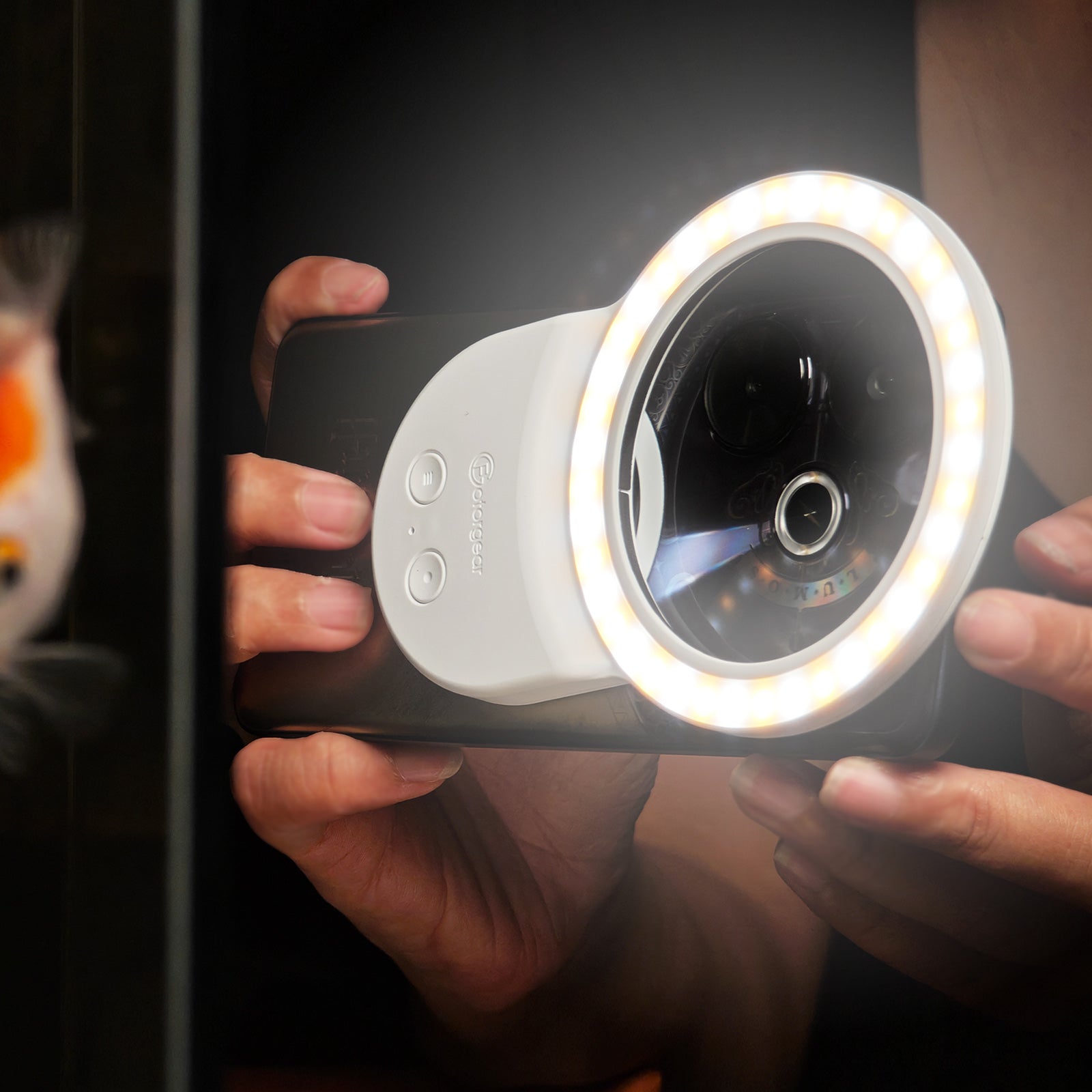 Rechargeable Selfie Light & Phone Light Clip for iPhone - Phone LED Light with Adjustable Brightness, Perfect for Selfies, Makeup, TikTok, Live Streaming & Video Conferencing